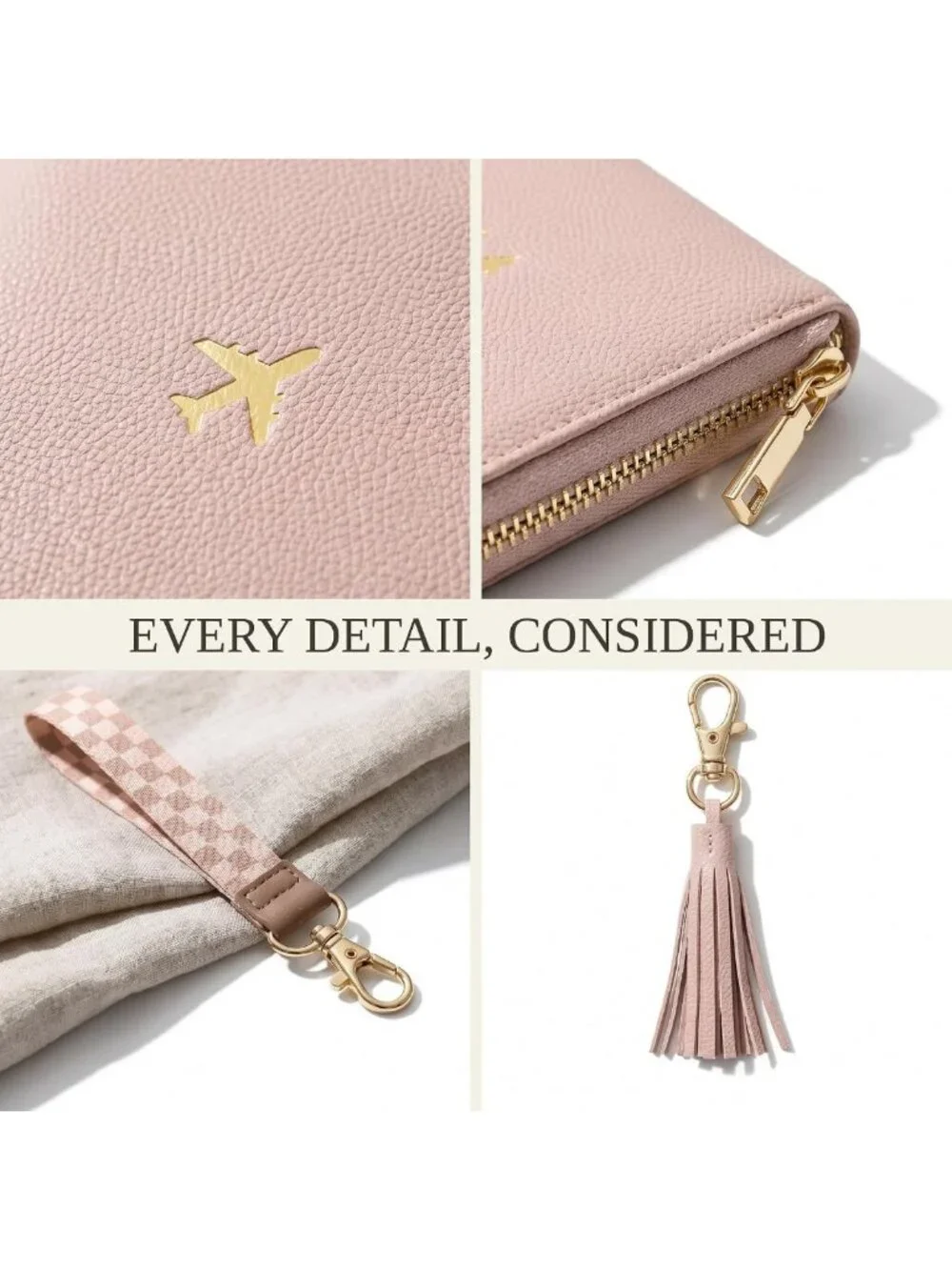 Stylish Travel Wallet & Passport Holder with Wristlet Strap - Perfect for